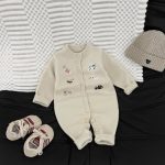 [66-110cm] わんちゃん 刺繍 カバーオール/カーディガン - Image 4