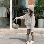 [80-130cm] リボン柄 レギンス - Image 32