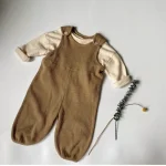 [80-130cm] レトロ シンプル サロペット - Image 10