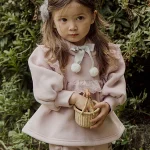 [90-150cm] フリル フード付きプル オーバー - Image 3