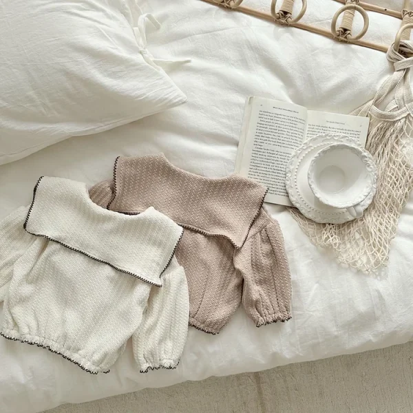 [66-90cm]パフスリーブ シャツ