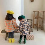 [80-130cm] 韓国風 さわやか花柄 アウター - Image 5