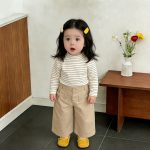 [73-120cm]シャツorボトムス カジュアル ボーダー 着心地良い - Image 3