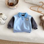 [73-120cm] 配色 裏起毛 スウェット - Image 10