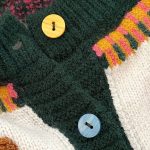 [73-110cm] クリスマスツリー柄 ニットカーディガン - Image 4