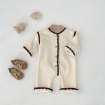 [66-90cm] スカラップ 裏起毛 カバーオール - Image 8