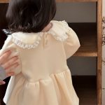 [66-90cm] 韓国風 丸襟 ワンピース - Image 12