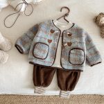 [73-100cm] チェックボア ジャケット - Image 6