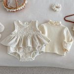 [66-90cm] ジャカードキルティング あったか カバーオール - Image 2