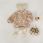 [66-90cm] 無地 フリース ロンパース - Image 12