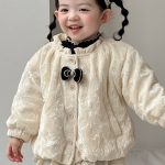 [73-100cm] ベロアキルティング レトロ ジャケット - Image 12