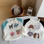 [80-150cm] 犬柄 Tシャツ - Image 5