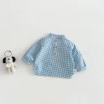 [73-110cm]シャツ チェック柄 定番 子供服 長袖 トップス - Image 6