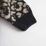 [80-130cm] フラワー ハイネック セーター - Image 5