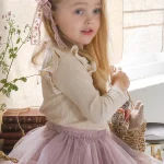 [90-150cm] 肩フリル リブ インナー