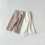 [66-90cm] シンプル ボア付き レギンス - Image 13