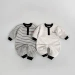 [66-90cm] 韓国風 英字プリント オールインワン - Image 8