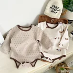 [66-90cm] ドットOR動物柄 ロンパース orボトムス - Image 2