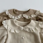 [73-120cm] 丸襟レース シャツ - Image 9