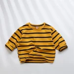 [80-120cm] ボーダー シャツ - Image 2