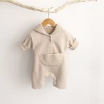 [73-90cm] 帽子付け フリース 長袖 オールインワン - Image 12