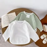 [66-100cm] ボタン シンプル トップス - Image 9