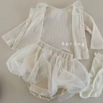 [73-90cm]セットアップ チュールリブ おしゃれ ベビー服 - Image 4