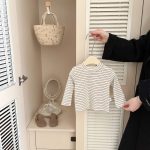 [73-120cm]シャツorボトムス カジュアル ボーダー 着心地良い - Image 5