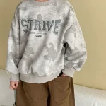 [80-150cm] 英字プリント トレーナー - Image 13