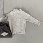 [73-100cm] シンプル フリル インナー シャツ - Image 6