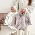 [66-90cm] スター柄 ロンパース