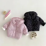 [80-130cm] 丸襟 小花柄 アウター - Image 4