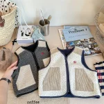 [80-130cm] コーデュロイフリース ベスト - Image 3