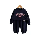 [80-130cm] 英字プリントカジュアル セットアップ - Image 8