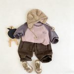 [80-130cm]長袖Tシャツ キッズ 配色 カジュアル - Image 3