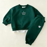 [80-120cm]シンプル トレーナー+パンツ セットアップ - Image 5