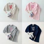 [73-120cm]ベビー 女の子 英字刺繍 セットアップ 可愛い - Image 7