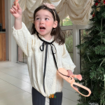 [66-90cm] レース 裏起毛 ロンパース - Image 8