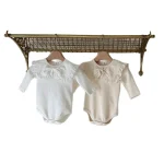 [66-90cm]韓国風 スクエア襟 ロンパース