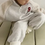 [80-130cm] ボアデザイン カジュアル セットアップ