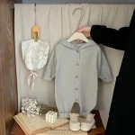 [66-100cm] ウサギフード付き オールインワン - Image 6