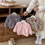 [73-120cm] 韓国風 両面ボア トレーナー