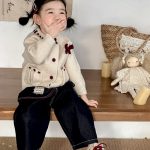 [73-100cm]ポケット付き ニット カーディガンorデニムパンツ - Image 5