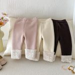 [73-100cm] ロールヘム 裏起毛 レギンス - Image 8