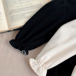 [66-100cm]韓国風 フリル プリント ロンパース - Image 8