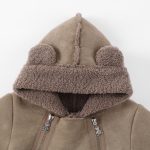 [66-90cm] 北欧風ボア風 ダブル ジップカバーオール - Image 11