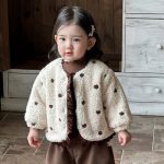 [73-100cm] ボアドットフリル アウター - Image 2