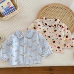 [73-100cm]レインボー ボーダー 小犬 セットアップ ルームウェア - Image 13