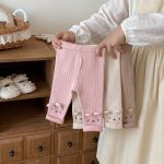 [73-120cm] キャラクター 刺繍 レギンス - Image 4