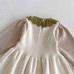 [73-110cm]コントラストカラー ニット ワンピース - Image 5